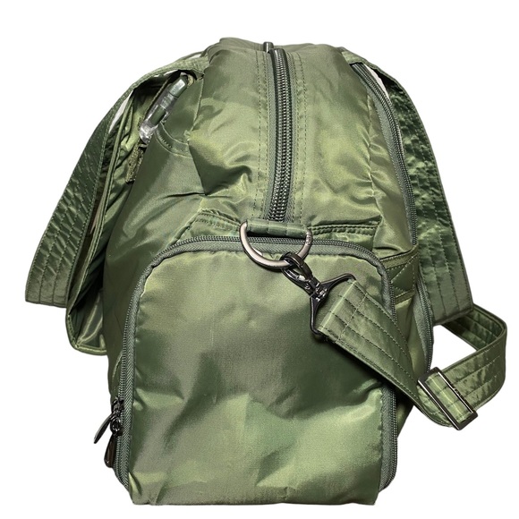 Lug Cartwheel & Drawstring Bag Overnight Bag Olive Green GUC Weekender Duffle - Picture 7 of 16